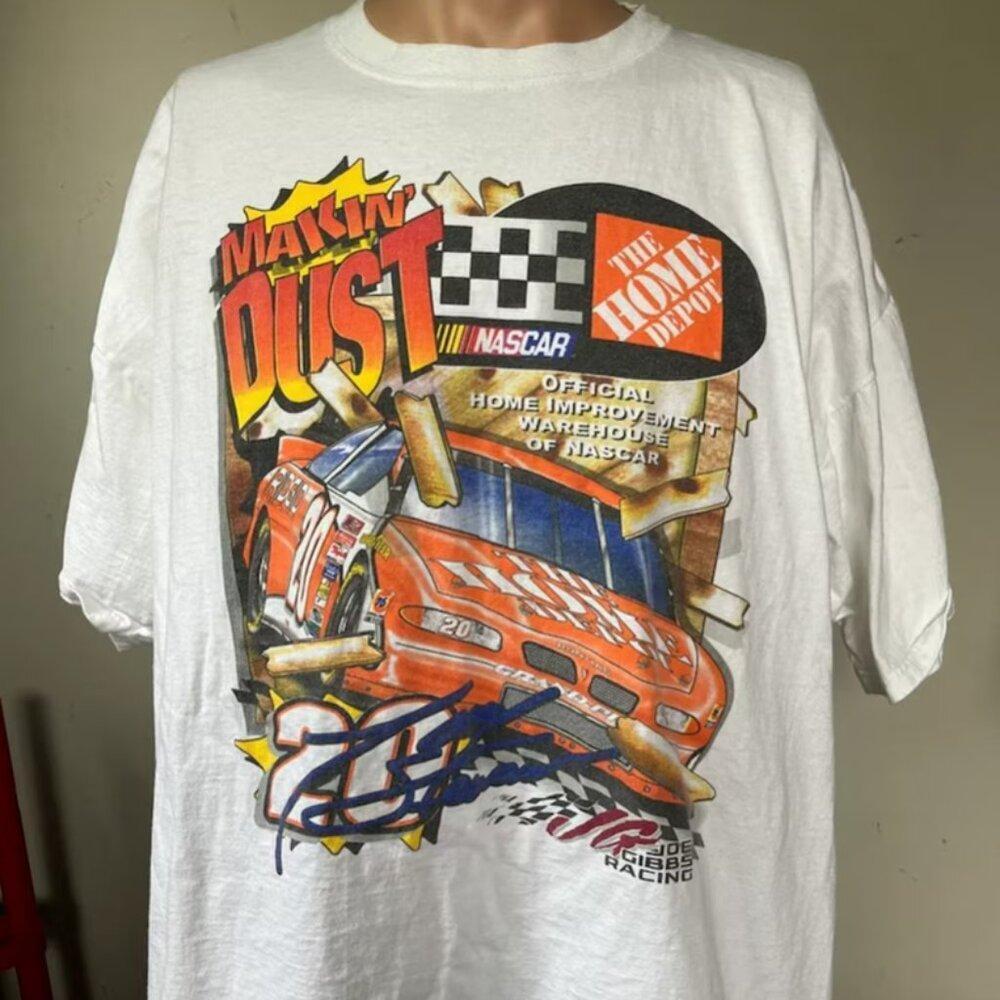 90s Tony Stewart Home Depot Makin Dust NASCAR Retro T-Shirt